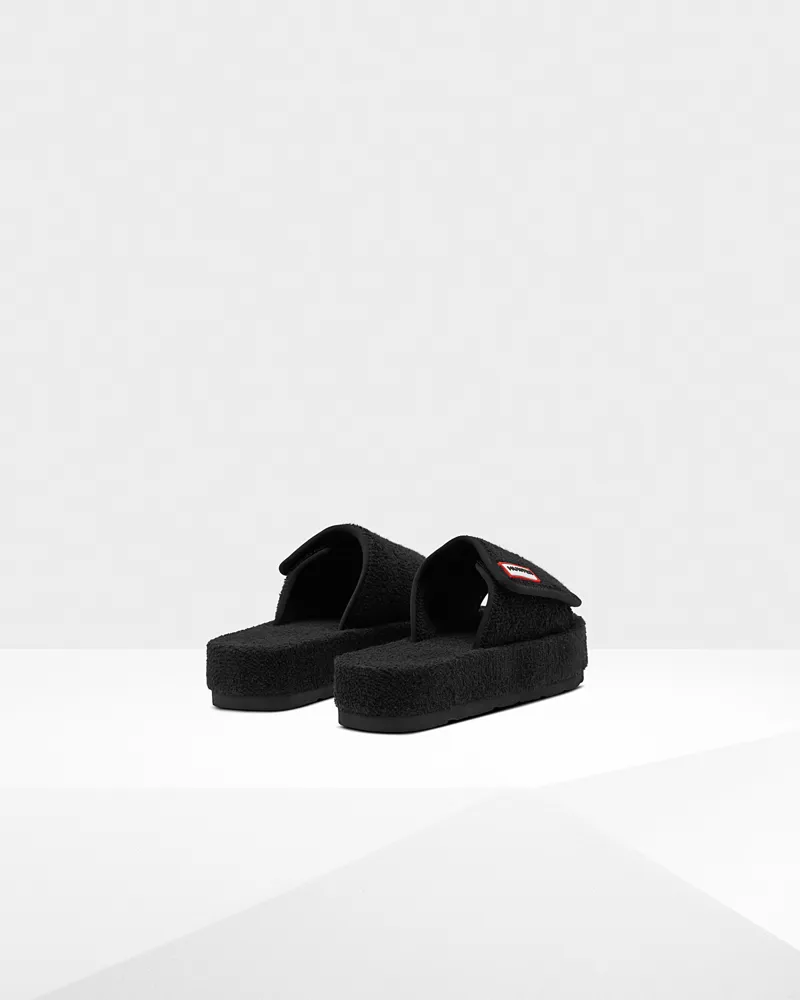 Hunter Womens Beach Slider in Black-3